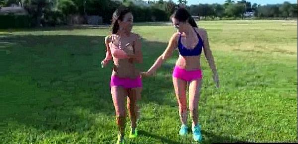  Horny Lesbo Teen Girls (Stacey Levine & Amara Romani) Make Love On Cam video-26